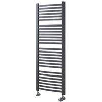 Towel Radiator Rail Heater Warmer Steel Grey Bathroom Ladder Modern 4 Bar 300W