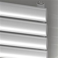 Ximax Bristol Single Horizontal Designer Radiator 584 x 1200mm 2587Btu in White Steel