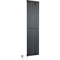 Ximax Oxford Electric Designer Radiator 1800 x 445mm 3070 BTU 900W in Anthracite Steel
