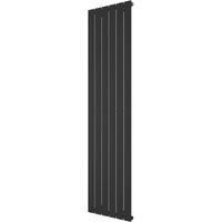 Ximax Oxford Single Designer Radiator 1800 x 445mm 2925Btu in Black Steel