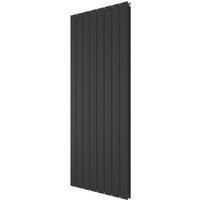 Ximax Oxford Duo Designer Radiator 1500 x 595mm 4533Btu in Black Steel