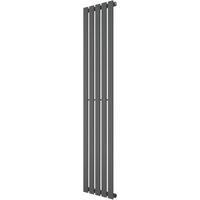 Azur Ilios 1800mm x 372mm 2471BTU Anthracite Vertical Designer Radiator (971YR)
