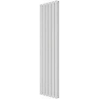 Azur Ilios Duplex 1800mm x 448mm 4635BTU White Vertical Designer Radiator (146YR)
