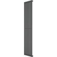 Azur Eclipse 1800mm x 360mm 2505BTU Anthracite Vertical Designer Radiator (842YR)