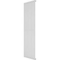 Azur Eclipse 1800mm x 480mm 3341BTU White Vertical Designer Radiator (600YR)