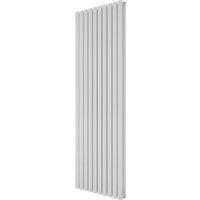 Azur Eclipse Duplex 1800mm x 600mm 5853BTU White Vertical Designer Radiator (613YR)