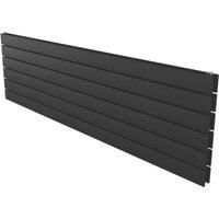 Ximax Oceanus Duplex Horizontal 445mm x 1500mm 3901BTU Black Horizontal Designer Radiator (639YE)