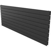Ximax Oceanus Duplex Horizontal 595mm x 1500mm 4935BTU Black Horizontal Designer Radiator (747YE)