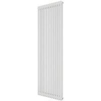Azur 1800mm x 650mm 6312BTU White Vertical 2 Column Radiator (305YR)