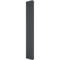 Azur 1800mm x 290mm 3410BTU Anthracite Vertical 3 Column Radiator (294YR)