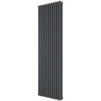 Azur 1800mm x 560mm 6819BTU Anthracite Vertical 3 Column Radiator (792YR)