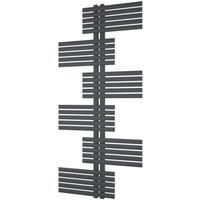 Ximax Geoffrey 1420mm x 650mm 1891BTU Anthracite Vertical Towel Radiator (617YE)
