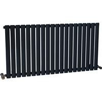 Ximax Bristol Designer Radiator 600 x 1164mm 3065Btu Single in Anthracite Steel