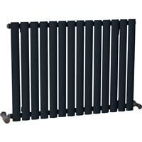 Ximax Bristol Designer Radiator 600 x 816mm 2143Btu Single in Anthracite Steel