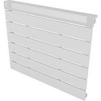 Ximax Viola Satin White Horizontal Designer Panel Radiator, (W)600mm X (H)500mm