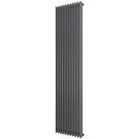 Ximax Atlantic Matt Anthracite Vertical Designer Radiator, (W)420mm X (H)1800mm