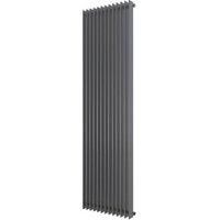 Ximax Atlantic Matt Anthracite Vertical Designer Radiator, (W)500mm X (H)1800mm