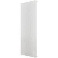 Ximax Atlantic Satin White Vertical Designer Radiator, (W)620mm X (H)1800mm