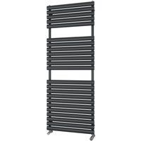 Ximax Nestor Satin Anthracite Vertical Designer Radiator, (W)600mm X (H)1570mm
