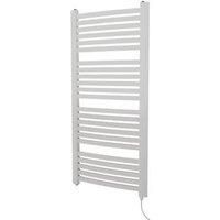 Ximax K4 Satin White Vertical Electric Designer Radiator, (W)580mm X (H)1215mm