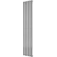 Azur Nero Designer Radiator 1800 x 360mm in Chrome Aluminium
