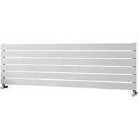 Ximax Vertirad Satin White Horizontal Designer Panel Radiator, (W)1500mm X (H)445mm