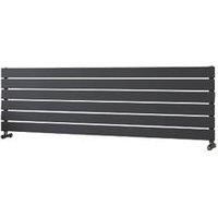 Ximax Vertirad Satin Anthracite Horizontal Designer Panel Radiator, (W)1500mm X (H)445mm