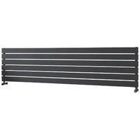 Ximax Vertirad Satin Anthracite Horizontal Designer Panel Radiator, (W)1800mm X (H)445mm