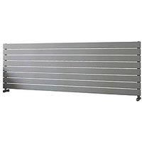 Ximax Vertirad Satin Silver Effect Horizontal Designer Panel Radiator, (W)1800mm X (H)595mm