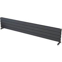 Ximax Vertirad Duplex Satin Anthracite Horizontal Designer Panel Radiator, (W)1800mm X (H)295mm