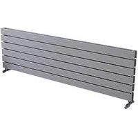 Ximax Vertirad Duplex Satin Silver Effect Horizontal Designer Panel Radiator, (W)1500mm X (H)445mm