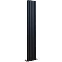 Ximax Bristol Designer Radiator 1800 x 294mm 2962Btu Double in Anthracite Steel