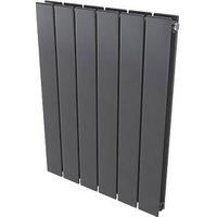 Ximax Vertirad Duplex Satin Anthracite Vertical Designer Panel Radiator, (W)445mm X (H)600mm