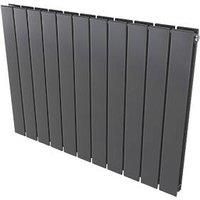 Ximax Vertirad Duplex Satin Anthracite Horizontal Designer Panel Radiator, (W)820mm X (H)600mm