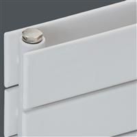 Ximax Oxford Duo Horizontal Designer Radiator 595 x 600mm 1976Btu in White Steel