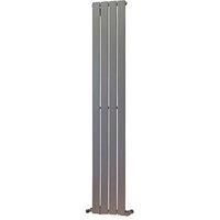 Ximax Vertirad Horizontal or vertical Designer Radiator Silver effect (W)295mm (H)1800mm