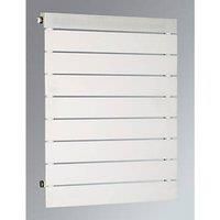 Ximax Viola Satin White Horizontal Designer Panel Radiator, (W)500mm X (H)650mm