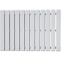 Ximax Vulkan Square Vertical Designer radiator White (H)600 mm (W)585 mm