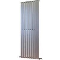 Ximax Vertirad Universal Vertical Designer Radiator Silver effect (W)670mm (H)1800mm