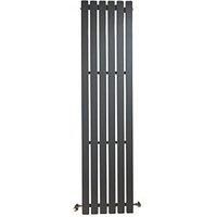 Ximax Vulkan Square Anthracite Vertical Designer Radiator, (W)285mm X (H)1800mm