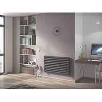 Ximax Champion Duplex Horizontal Designer radiator Anthracite (H)584 mm (W)1200 mm