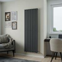 Azur Emilia Designer Panel Radiator 1800 x 448mm 2966Btu Anthracite in Anthracite Structure Steel
