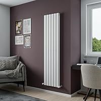 Agadon Lola Duplex Designer Panel Radiator 1800 x 448 mm White - 4635 BTU - 5 Year Guarantee