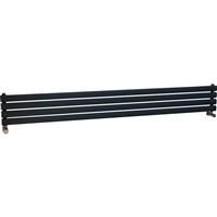 Ximax Bristol Single Horizontal Designer Radiator 236 x 1800mm 1652Btu in Anthracite Steel