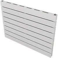 Ximax Vertirad Slimline Duplex Deluxe Satin White Horizontal Designer Panel Radiator, (W)800mm X (H)595mm
