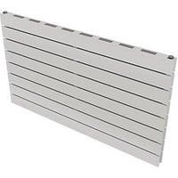 Ximax Vertirad Slimline Duplex Deluxe Satin White Horizontal Designer Panel Radiator, (W)1000mm X (H)595mm