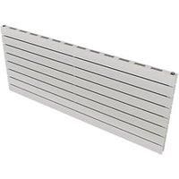 Ximax Vertirad Slimline Duplex Deluxe Satin White Horizontal Designer Panel Radiator, (W)1400mm X (H)595mm
