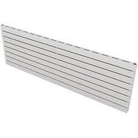 Ximax Vertirad Slimline Duplex Deluxe Satin White Horizontal Designer Panel Radiator, (W)1800mm X (H)595mm