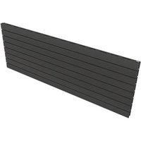Ximax Vertirad Slimline Duplex Deluxe Matt Anthracite Horizontal Designer Panel Radiator, (W)1600mm X (H)595mm
