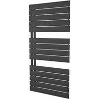 Ximax Oceanus Open Designer Towel Radiator 1195mm x 600mm Black 2532BTU (921GL)
